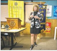 Breckenridge City Manager Cynthia Northrop spoke to the Breckenridge Rotary Club during their Tuesday, June 13 meeting. Northrop discussed the need for road improvements, as well as other topics. Photo/Mike Williams