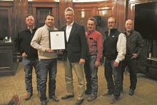 The Stephens County Commissioners Court passed a resolution Monday, Jan. 22 honoring the working partnership between Stephens County and the Texas State Legislature and honoring Rep. Dr. Glenn Rogers.  Photo/Mike Williams