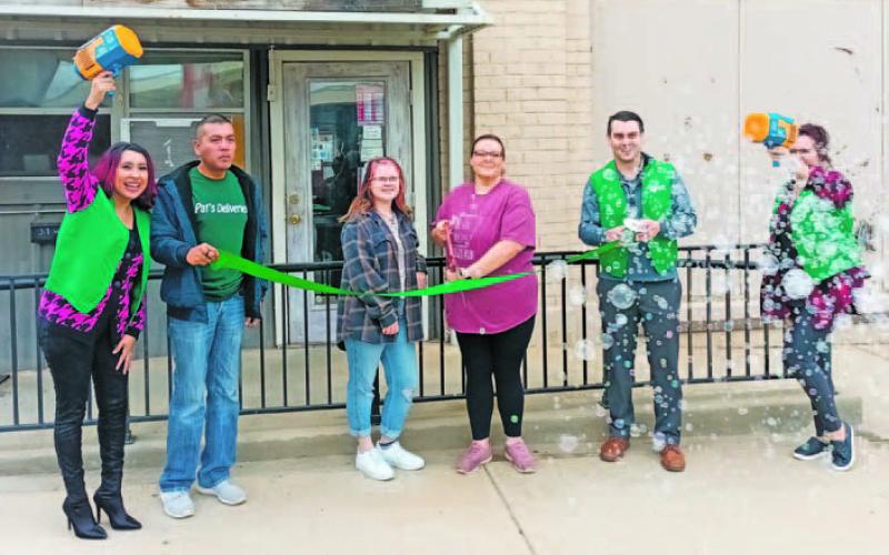 Ol’ Timers Diner owner Paula Roach celebrated her official ribbon cutting with the Breckenridge Chamber of Commerce last Wednesday, Dec. 7 at 318 West Walker in Breckenridge. Contributed photo