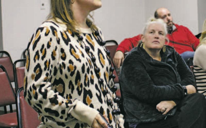 Abby Moore, Breckenridge ISD librarian, spoke to the school board during a regular scheduled meeting Monday, Nov. 14 regarding the district’s efforts to increase reading amongst students. Photo/Stevie Watkins