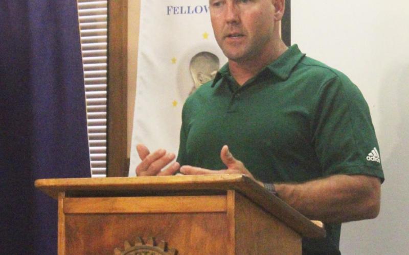 Athletic Director and head football coach, Casey Pearce was the special guest speaker to the Rotary Club of Breckenridge. Pearce addressed multiple topics on the coaching staff, changes upcoming, and his hopes for the student/athletes of Breckenridge ISD.