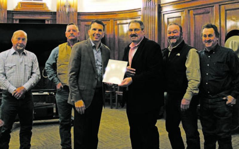 Brian Roland, Stephens Memorial Hospital CEO, received recognition on behalf of SMH for National Rural Health Day which occurred Thursday, Nov. 17. Photo/Stevie Watkins