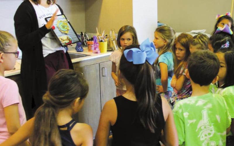 Art camp at the beach
