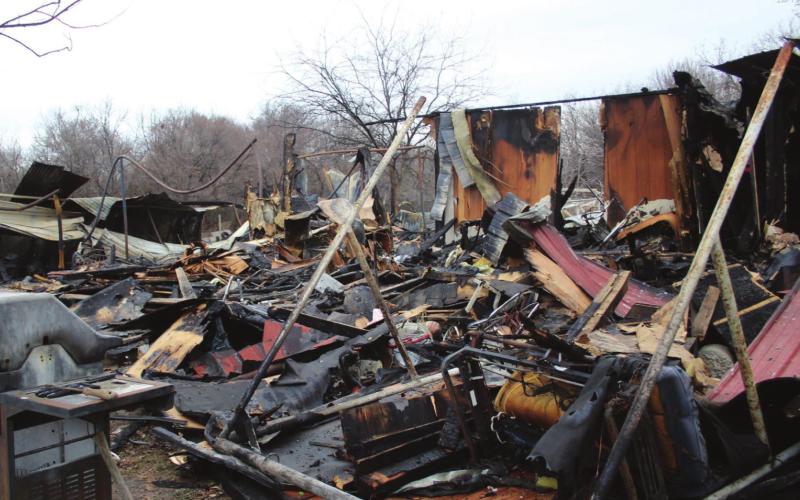 Home completely destroyed by fire