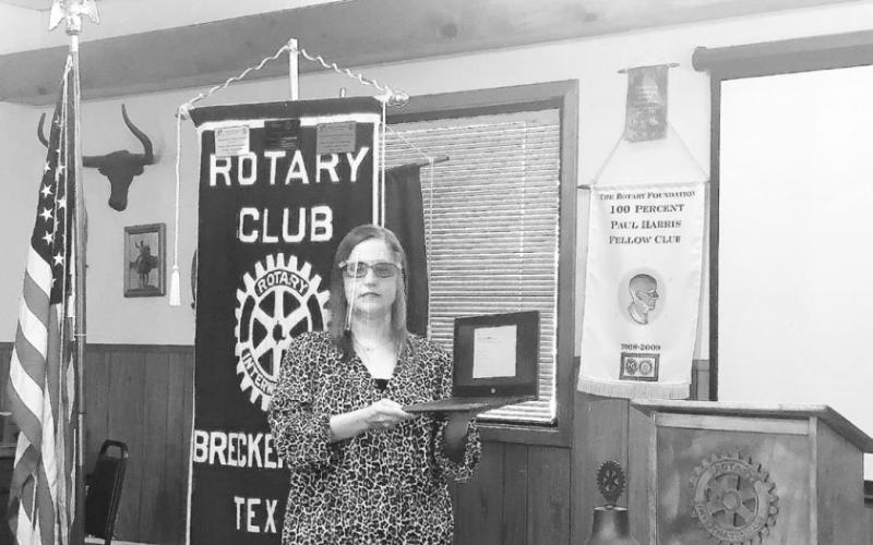 BISD’s Director of Libraries visits Rotary