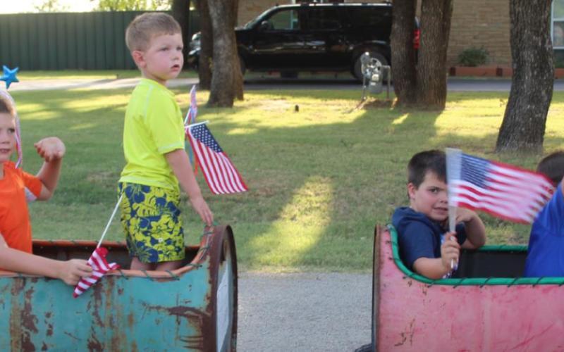 Golf Cart Parade for 4th of July celebration