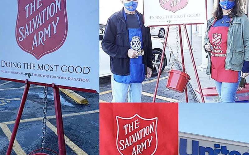 Lions/Rotary Club of Breckenridge ring holiday bells