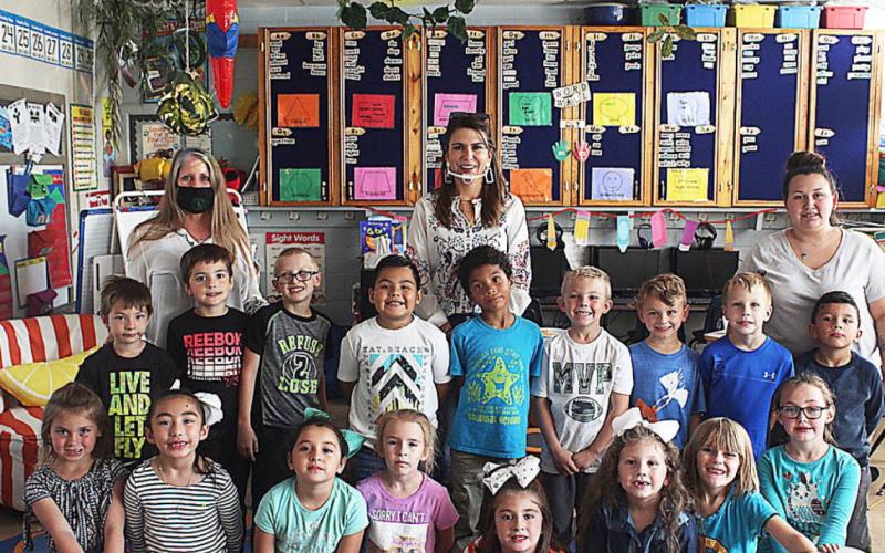 Mrs. Kennedy’s first grade class wins food drive challenge