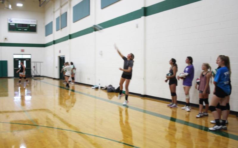 Volleyball continues the emphasis on skills/conditioning
