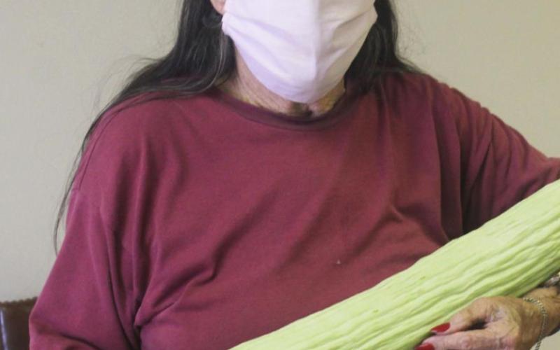Stephens County resident grows nine pound Armenian cucumber