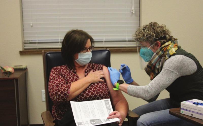 Dr. Prater gets first staff shot