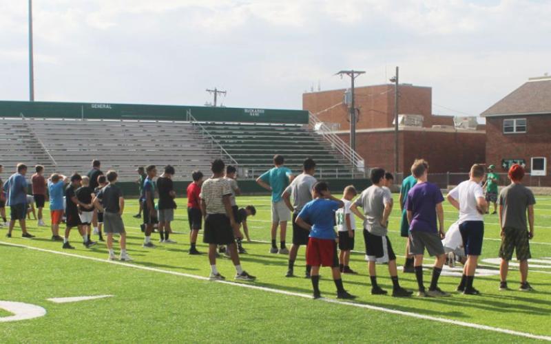 Bucks/Lady Bucks hit the field for conditioning skills
