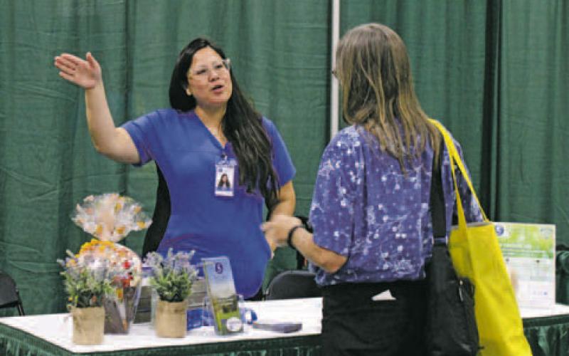 The 2022 Stephens County Health Fair was held Saturday, Oct. 22 at First Baptist Church. Lab work was available and booths were set up for citizens to obtain information on a variety of health programs. Photos/ Stevie Watkins