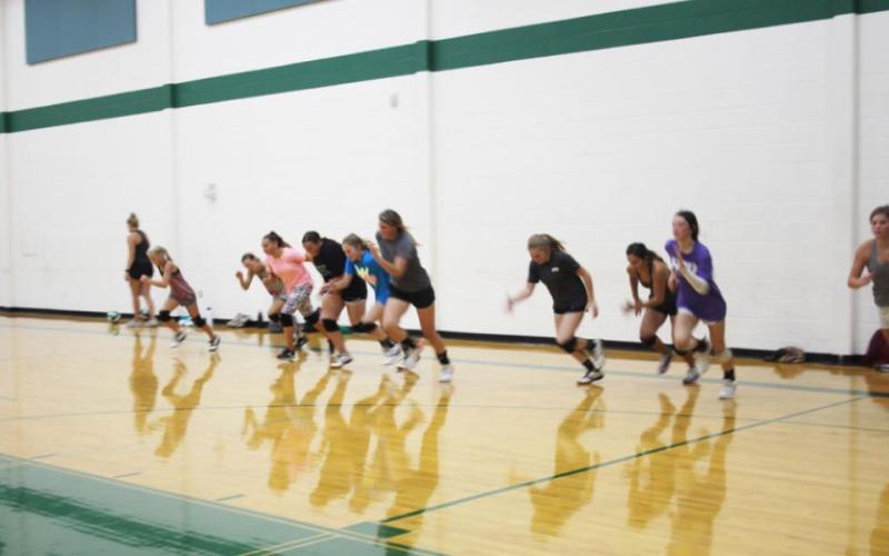 Volleyball continues the emphasis on skills/conditioning