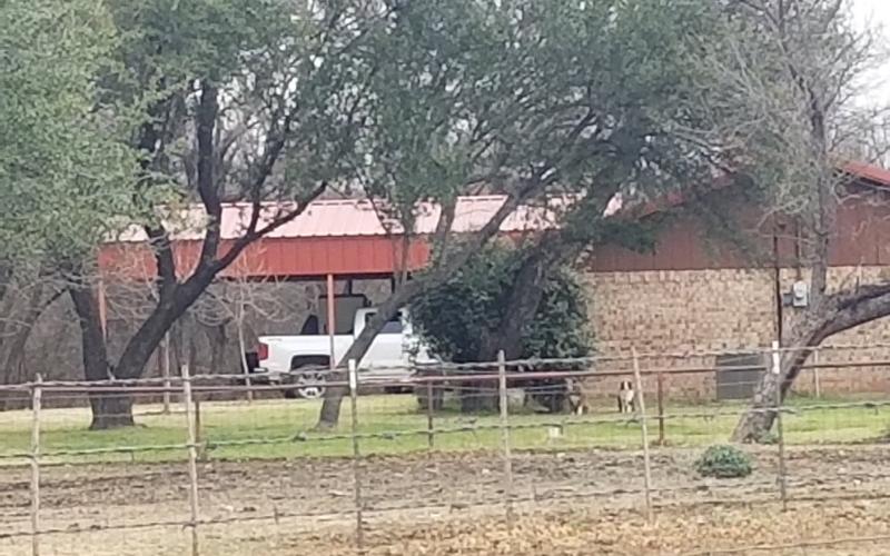 The Sullivan's house was approached by law enforcement just before 4 p.m. on Friday afternoon. BA photo by Melissa Baker