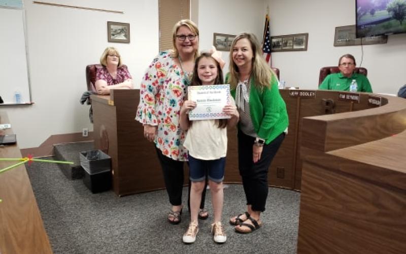 Kenzie Blackman was the Student of the month at North Elementary in the month of March. BA photo by James Norman