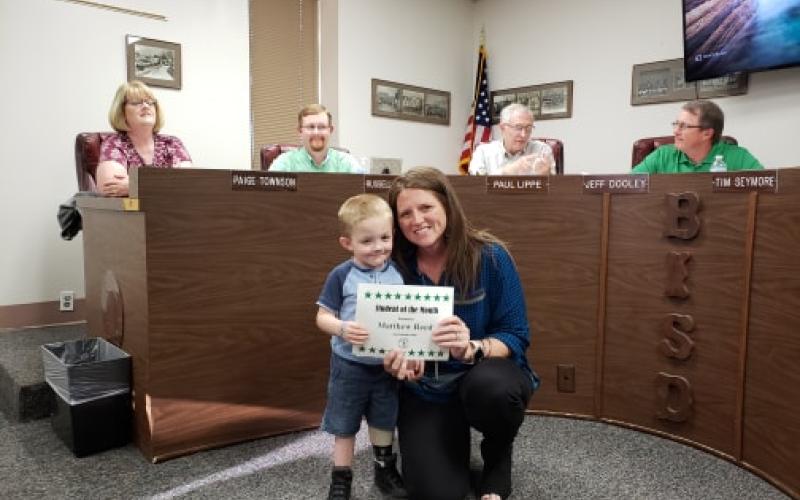 Matthew Reed was the Student of the Month at East Elementary for the month of February. BA photo by James Norman