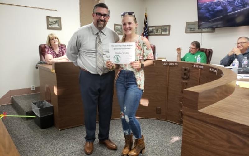 Baylee Young was awarded Student of the Semester at Breckenridge High School. BA photo by James Norman