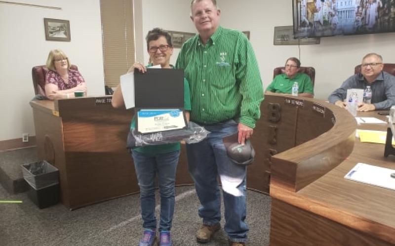 Kathy Taylor was awarded Bus Driver of the Year. BA photo by James Norman
