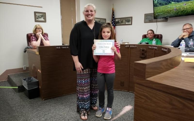 Collom Perkins was the Student of the month at South Elementary in the month of March. BA photo by James Norman