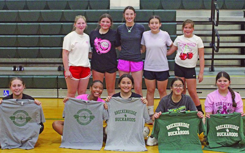 (Archive photo) Former Lady Bucks volleyball player Jesi Warren hosted a two-day volleyball camp at the Breckenridge ISD Athletic and Fine Arts Center in 2025. 