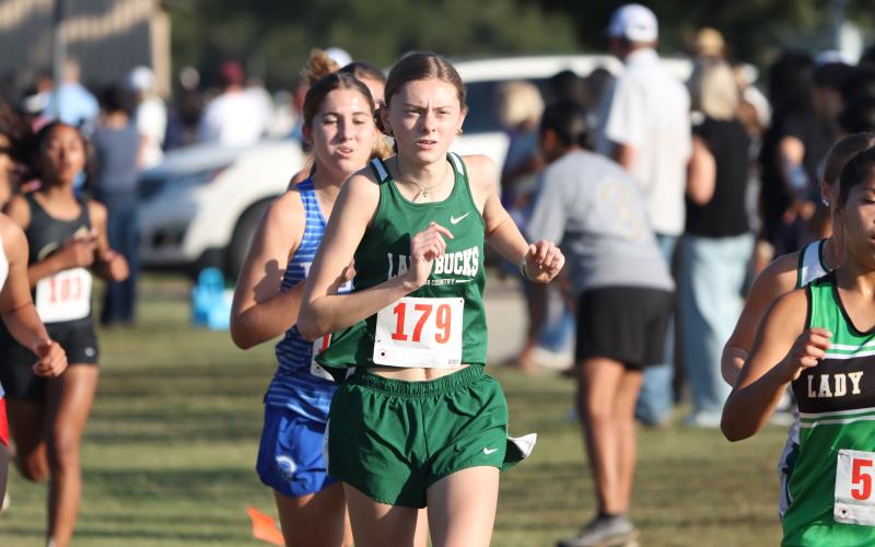 (Contributed Photo) Sayler Townson earned an honorable mention for the THSCA academic all-state teams that were announced this week, among four Lady Bucks cross country runners to earn selections. 
