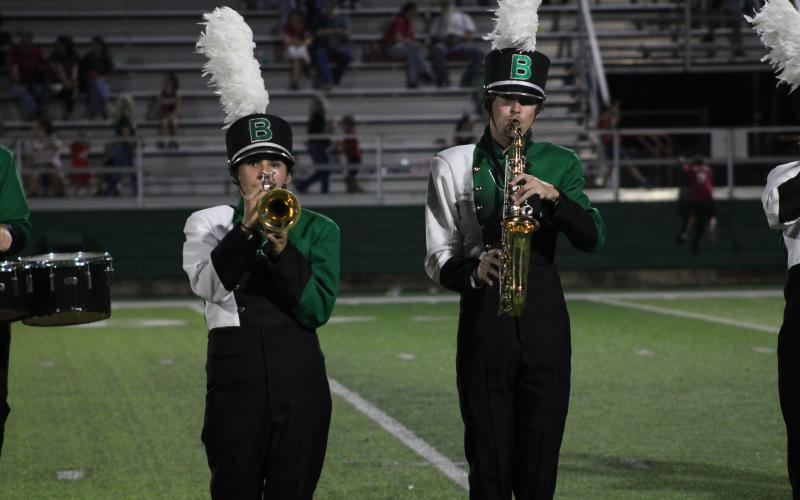 (Photo/Alex Kielar) After earning a Division 1 score at the UIL regional contest Saturday, Oct. 18 in Stephenville, the Pride of Breckenridge BHS Band had advanced to the state competition taking place Saturday, Nov. 1 in Denton. 