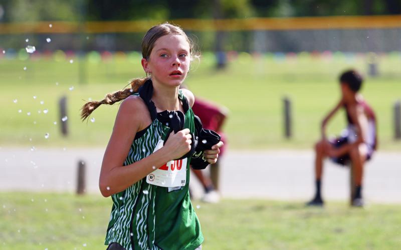 Maylea Townson finished 6th, with a time of 16:04.29, out of 88 runners Wednesday, Oct. 4 at the Thrill of the Hill Invitational in Stephenville. Photo/Kylie Bailey