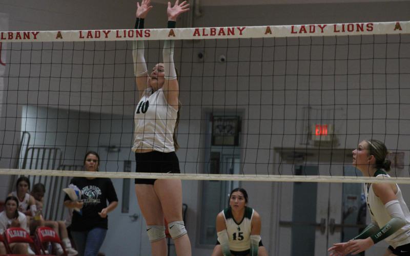(Photo/Alex Kielar) Preslie Malcuit earned a spot on the THSCA academic all-state second team for volleyball announced this week. 