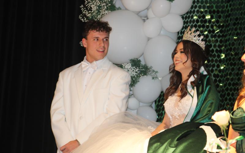 (File Photo/Alex Kielar) Yanet Benitez was crowned the 2025 Buckaroo Queen during last year’s 100th Coronation by Great Lord Chamberlain Sawyer Wimberley. Breckenridge ISD is preparing for this year’s edition next Saturday, Jan. 31. 