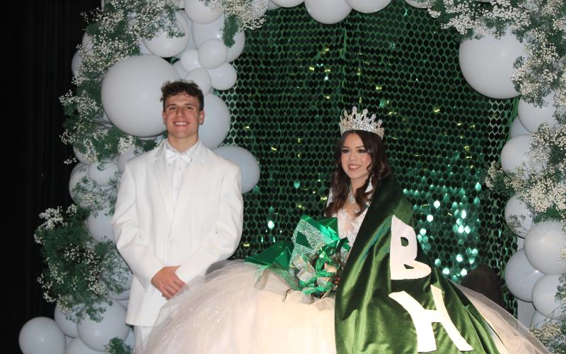 (File Photo/Alex Kielar) Last year’s 100th Coronation concluded with Sawyer Wimberley crowning Yanet Benitez as the 2025 Buckaroo Queen. BISD will host the 101st Coronation next Saturday, Jan. 31.