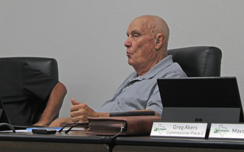 (Photo/Alex Kielar) City of Breckenridge Mayor speaks during the city commission meeting Tuesday, July 1 in which the first budget workshop was held regarding the FY 2025-2026 preliminary budget. 