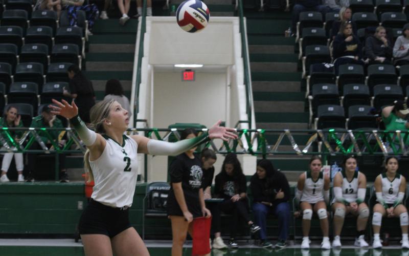 (Photo/Alex Kielar) Lane Bartoskewitz earned the Lady Bucks’ lone first team all-district honor for her work as an outside hitter this season, finishing her high school career with over 400 kills and 450 digs. 