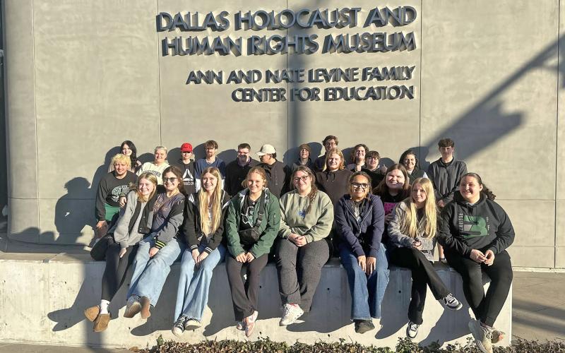 Breckenridge High School One-Act Play students visited the Dallas Holocaust and Human Rights Museum in January as preparation for their production of ‘Irena’s Vow.’ (Contributed photo)