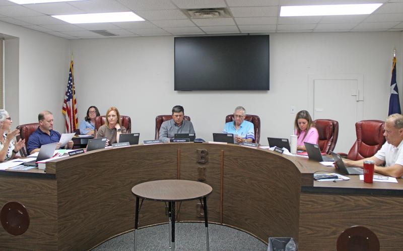 (Photo/Alex Kielar) The Breckenridge ISD school board is working on implementing the new statewide cell phone ban for Texas schools, awaiting word back from TASB on how to word the policy. They hope to have it on their Monday, Aug. 11 agenda. 