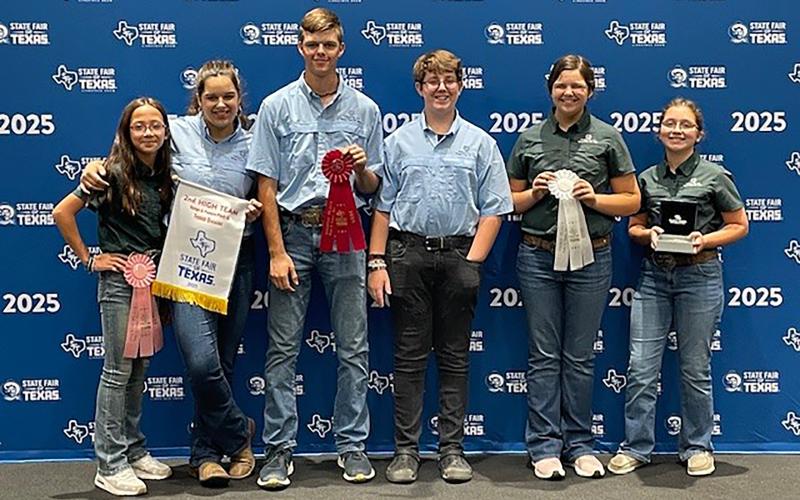 (Contributed Photo) The Stephens County 4-H plant identification teams show off their awards and ribbons that they earned at the State Fair of Texas during the plant ID contest in late September. 