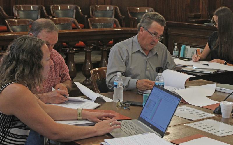 (Photo/Alex Kielar) Stephens County Commissioner’s Court adopted the fiscal year 2026 budget and tax rate at their latest meeting Monday, Sept. 22 after a public hearing in which there were no public commenters. 