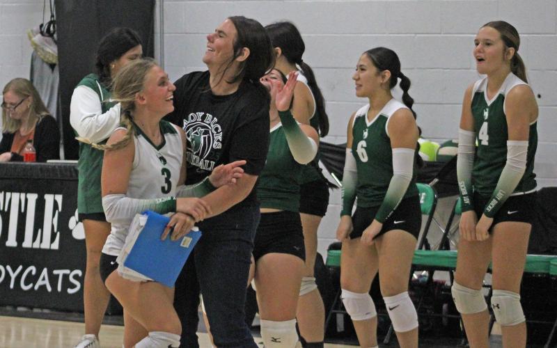 (Photo/Alex Kielar) The Lady Bucks volleyball team is getting set to play at home for the second time this season, Saturday, Sept. 6. 