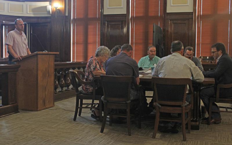 (Photo/Alex Kielar) The Stephens County Commissioners Court approved an amendment to its law library budget Monday, Sept. 8 and was also informed by Stephens County Sheriff Kevin Roach that the Law Enforcement Center’s generator is in need of repairs. The latter will be discussed further at the next commissioners' court meeting. 
