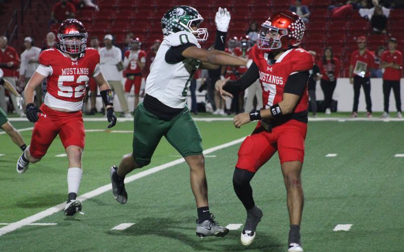 (Photo/Alex Kielar) Senior defensive lineman Douglas White earned a first team defense selection as part of the plethora of all-district honors that the Buckaroos football team earned for this past season. 