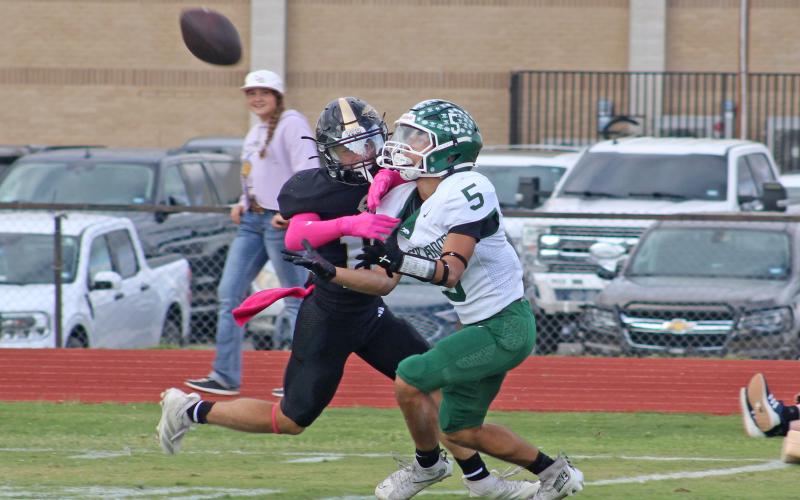 (Photo/Alex Kielar) Cooper Wimberley earned a first team offense selection in the all-district awards announced this week, starting out the year in quarterback competition before settling in at wide receiver. 