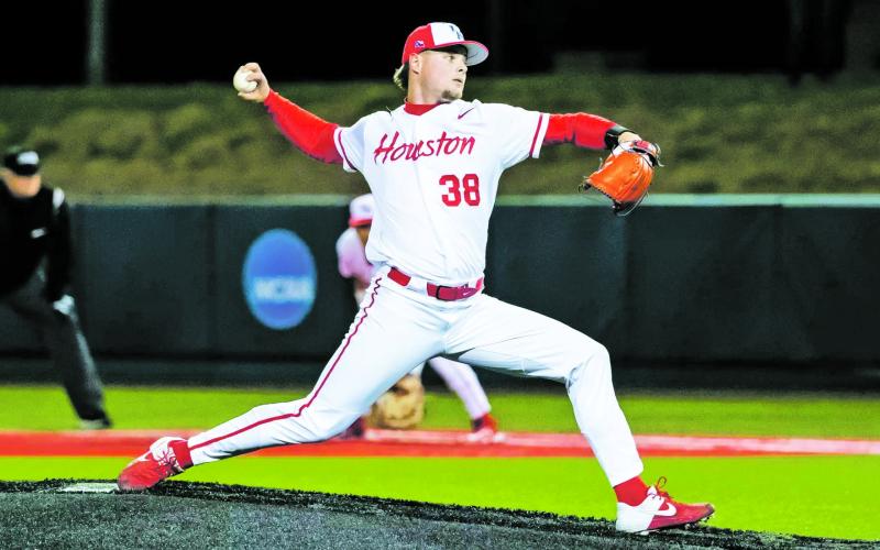 Former Buckaroo pitcher Owen Woodward was drafted in the 15th round of the MLB Draft last week by the New York Mets. After graduating, Woodward pitched for Lubbock Christian University, Weatherford College and University of Houston. Contributed photo/Brad Woodward