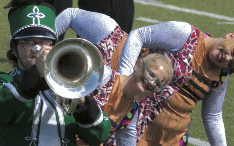 The Pride of Breckenridge High School band performs at the UIL Regional Band Competition in Early last Saturday.