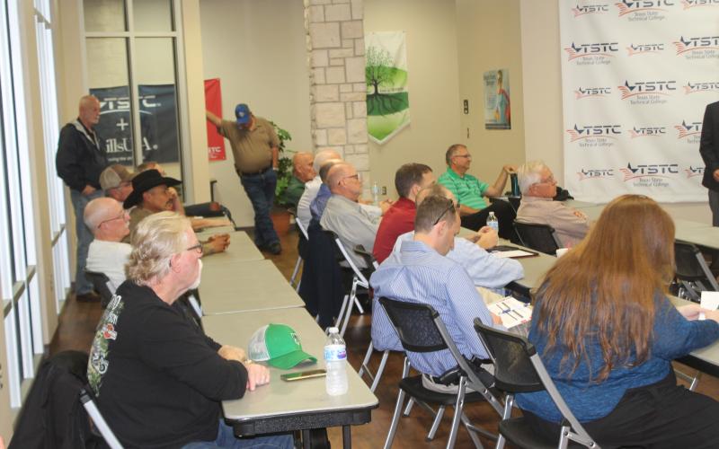 Several people were in attendance of the town hall at the TSTC Technology Center. In total, about five questions were asked. BA photo by James Norman
