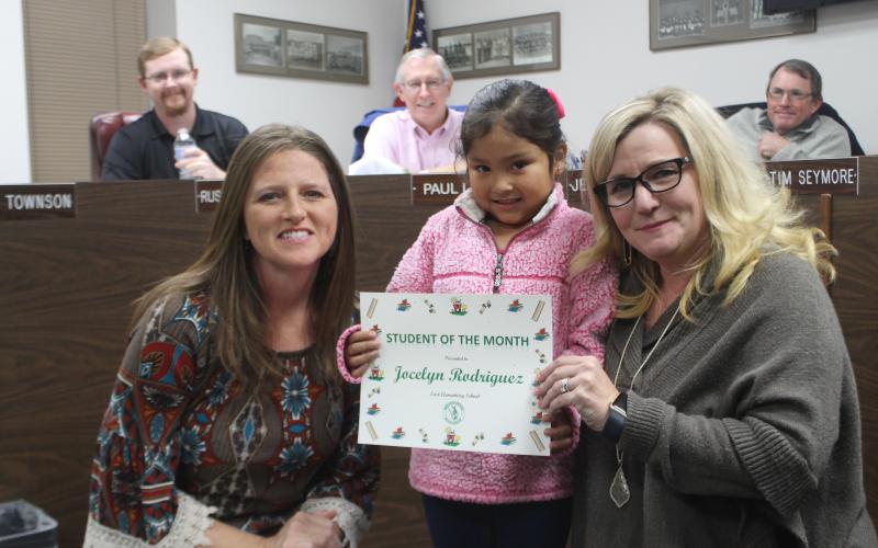 Jocelyn Rodriguez won SOTM for East Elementary School. BA photo by James Norman