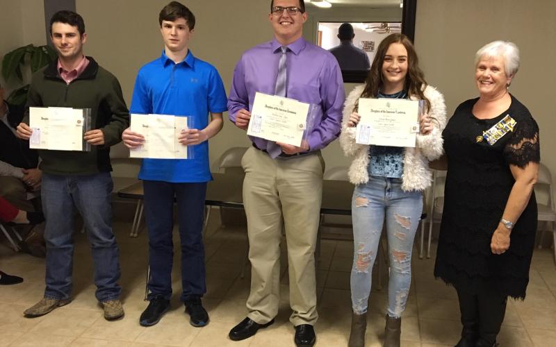 Lisa Echols stands with the winners of the Good Citizens Award. Photo contributed