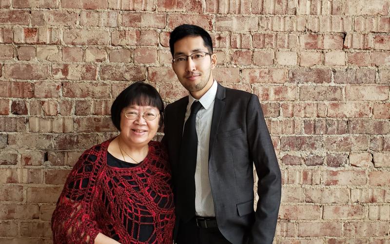 Pictured are Mary Au (left) and Katsuya Yuasa (right). They performed a concert for the Breckenridge High School and Junior High band students, partnering with the Piatgorsky Foundation. Yuasa played the clarinet and Au played the piano. Photo contributed
