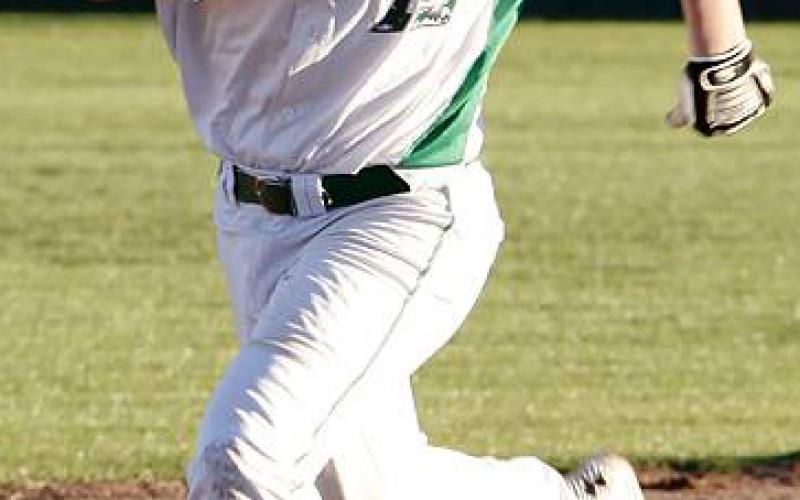 Freshman Jake Escalon rounds second base during a game earlier this season.