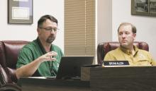 BISD Superintendent Bryan Allen gives the school board an update on the 2023-2024 budget last week. Photo/Mike Willams