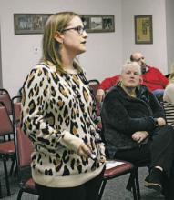 Abby Moore, Breckenridge ISD librarian, spoke to the school board during a regular scheduled meeting Monday, Nov. 14 regarding the district’s efforts to increase reading amongst students. Photo/Stevie Watkins